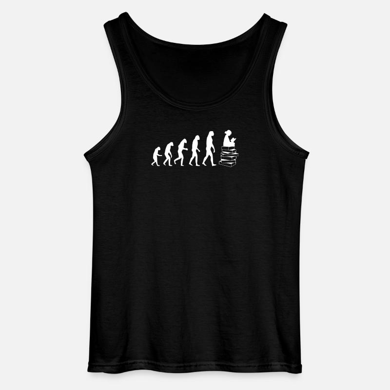 Read Evolution white - Gildan Männer Tank Top - Schwarz