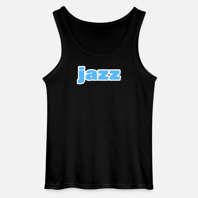 JAZZ - Gildan Männer Tank Top - Schwarz