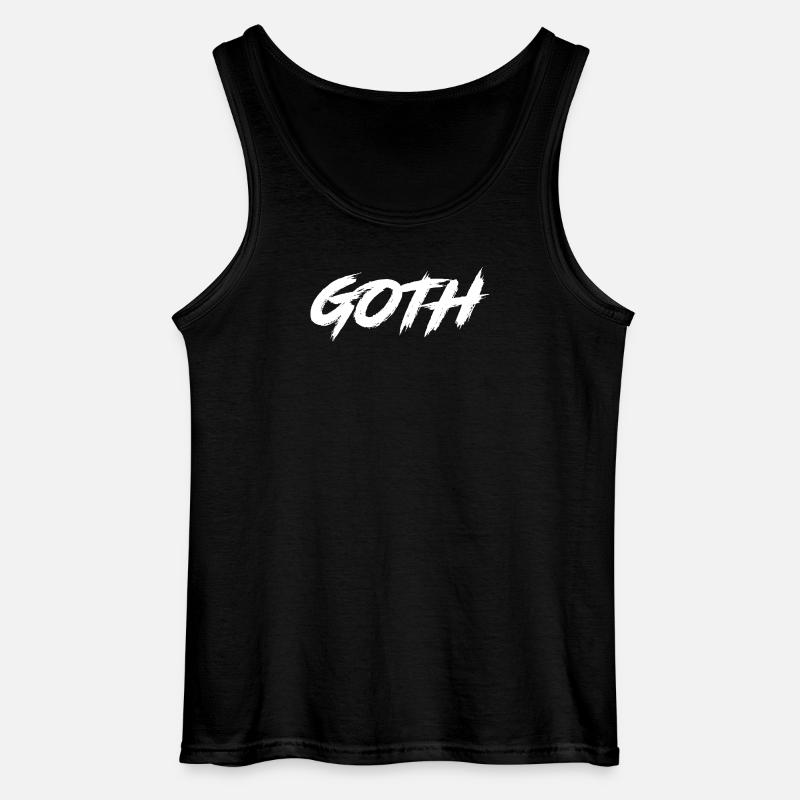 Goth - Gildan Männer Tank Top - Schwarz