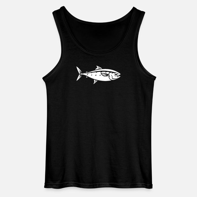 Forelle - Gildan Männer Tank Top - Schwarz