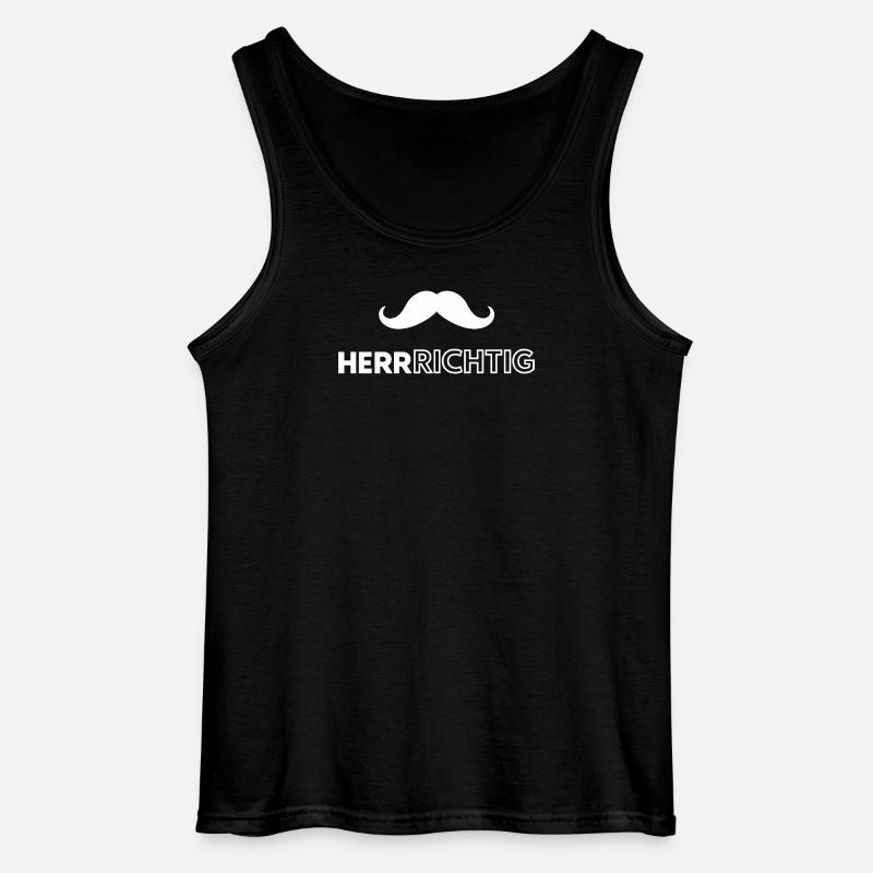 Ich bin ein Mann - Gildan Männer Tank Top - Schwarz