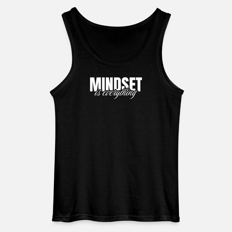 Mindset is everything - Gildan Men’s Tank Top - black