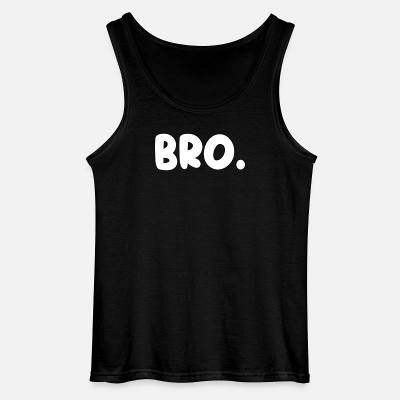 Bruder! - Gildan Männer Tank Top - Schwarz