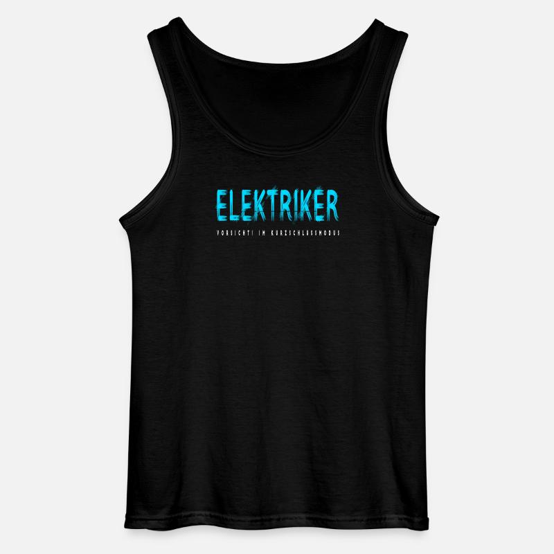 Elektriker Handwerker Design - Gildan Männer Tank Top - Schwarz