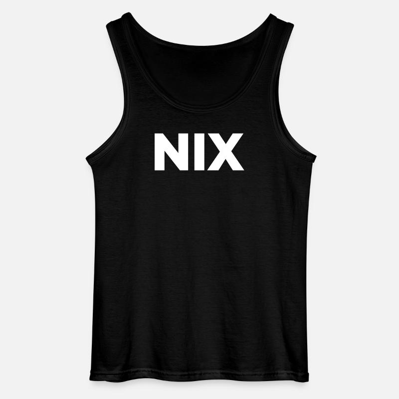 Nix - einfach nichts | Garnichts | Geschenk - Gildan Männer Tank Top - Schwarz