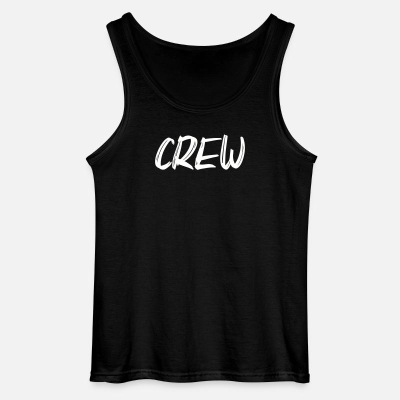 crew - Gildan Männer Tank Top - Schwarz