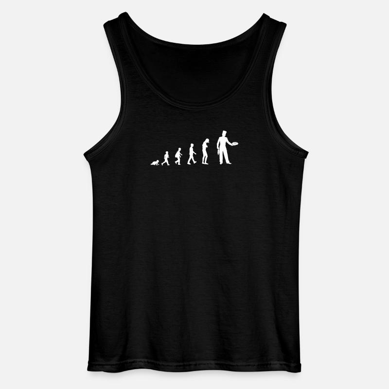 Evolution to baker - Gildan Men’s Tank Top - black