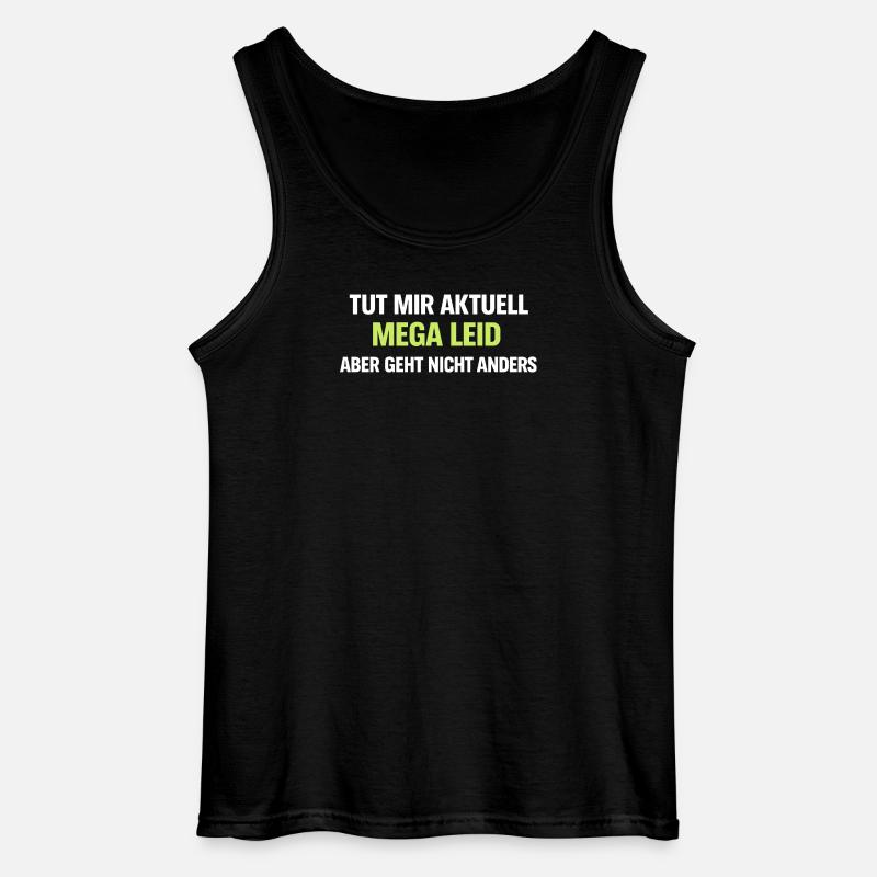 Mega Leid Typografie Schriftzug - Gildan Männer Tank Top - Schwarz