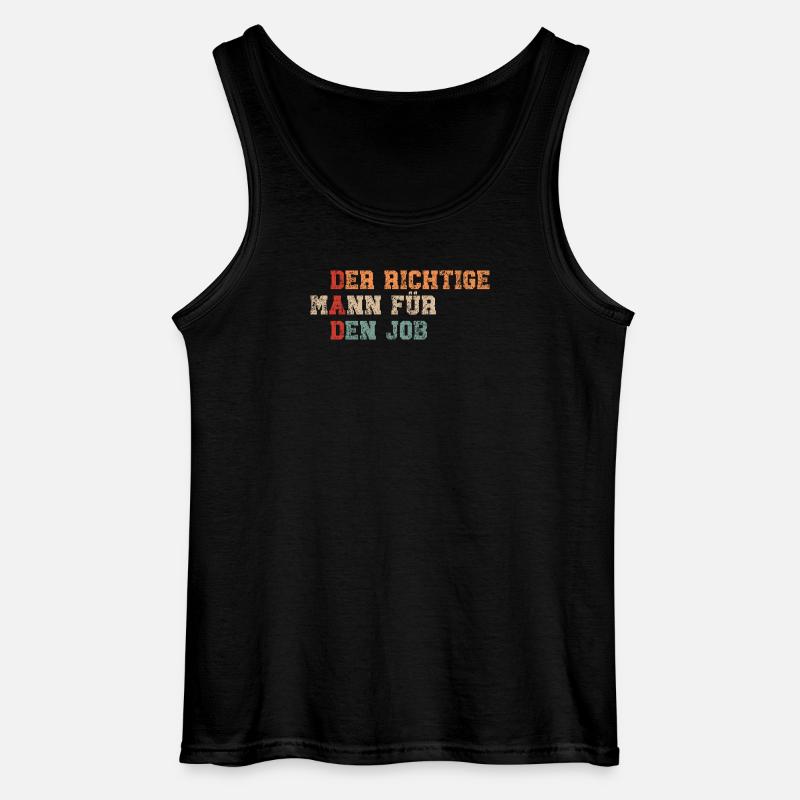 Dad - lustiger Spruch - Gildan Männer Tank Top - Schwarz
