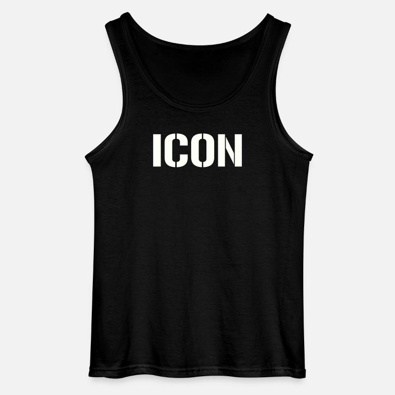 Icon - Gildan Männer Tank Top - Schwarz