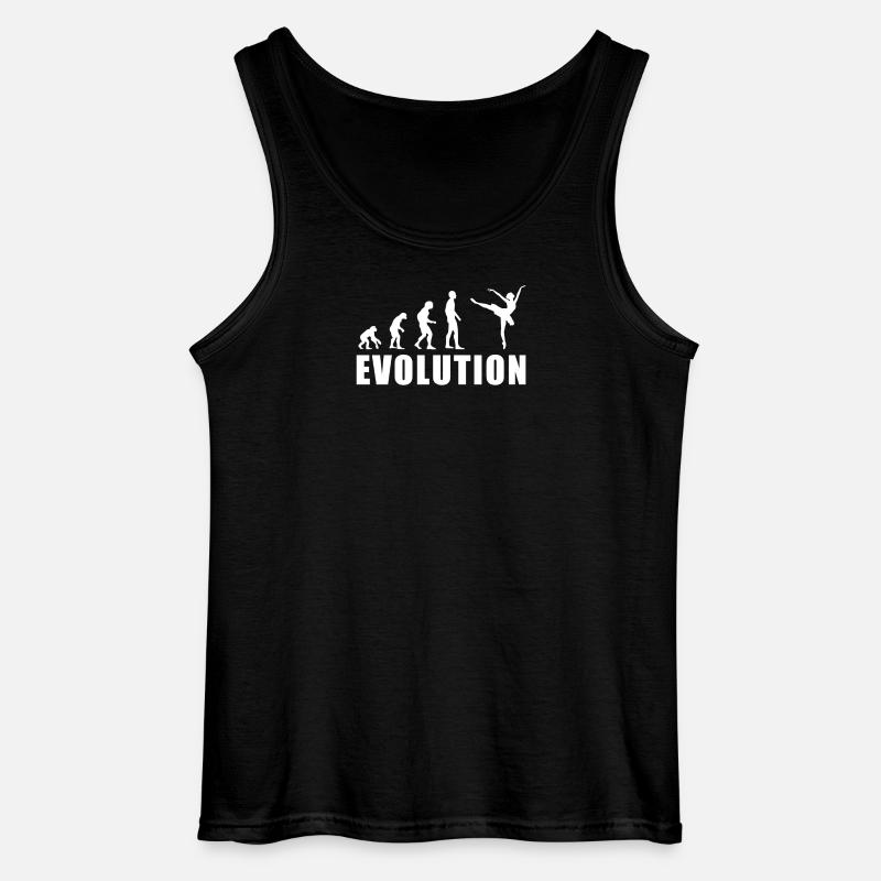 EVOLUTION BALLET ballet dancer gift - Gildan Men’s Tank Top - black