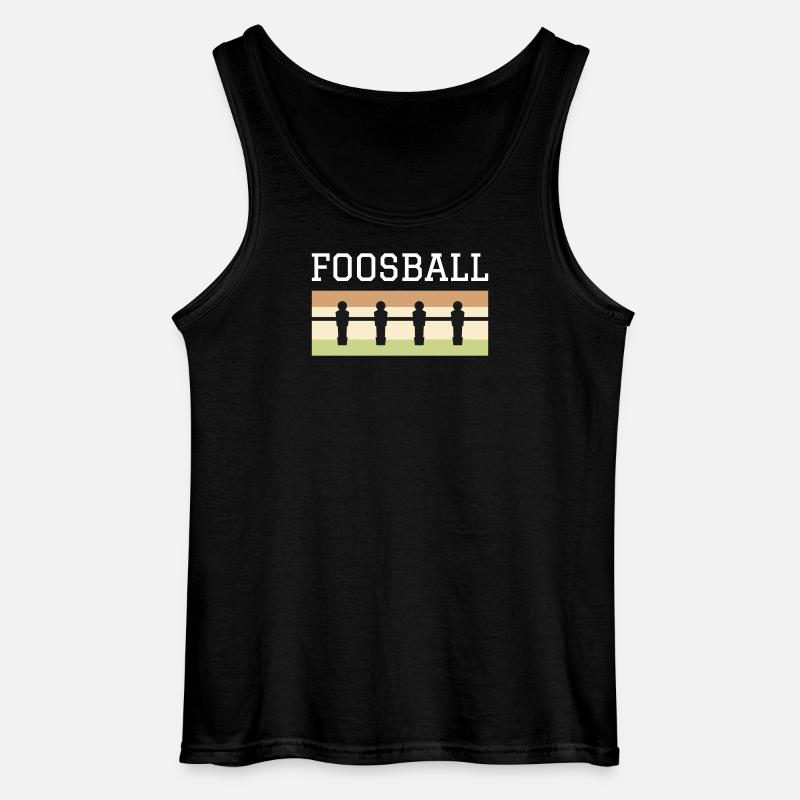 Tischfußball Retro - Gildan Männer Tank Top - Schwarz