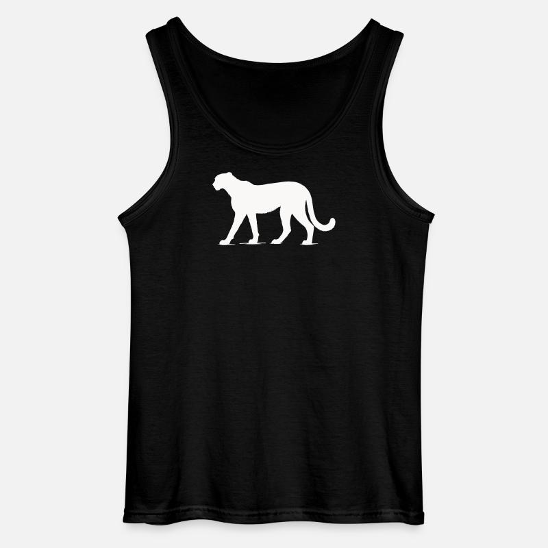 Gepard Tier  - Gildan Männer Tank Top - Schwarz