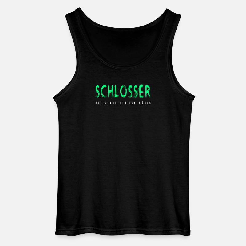 Schlosser Handwerker Design - Gildan Männer Tank Top - Schwarz