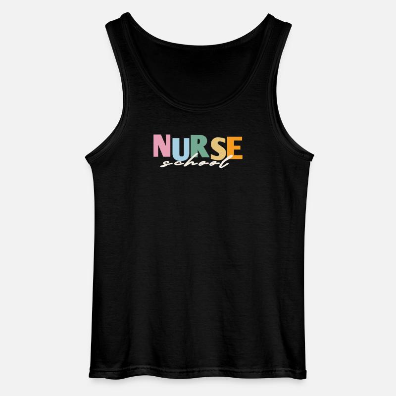 retro krankenschwester schule  - Gildan Männer Tank Top - Schwarz
