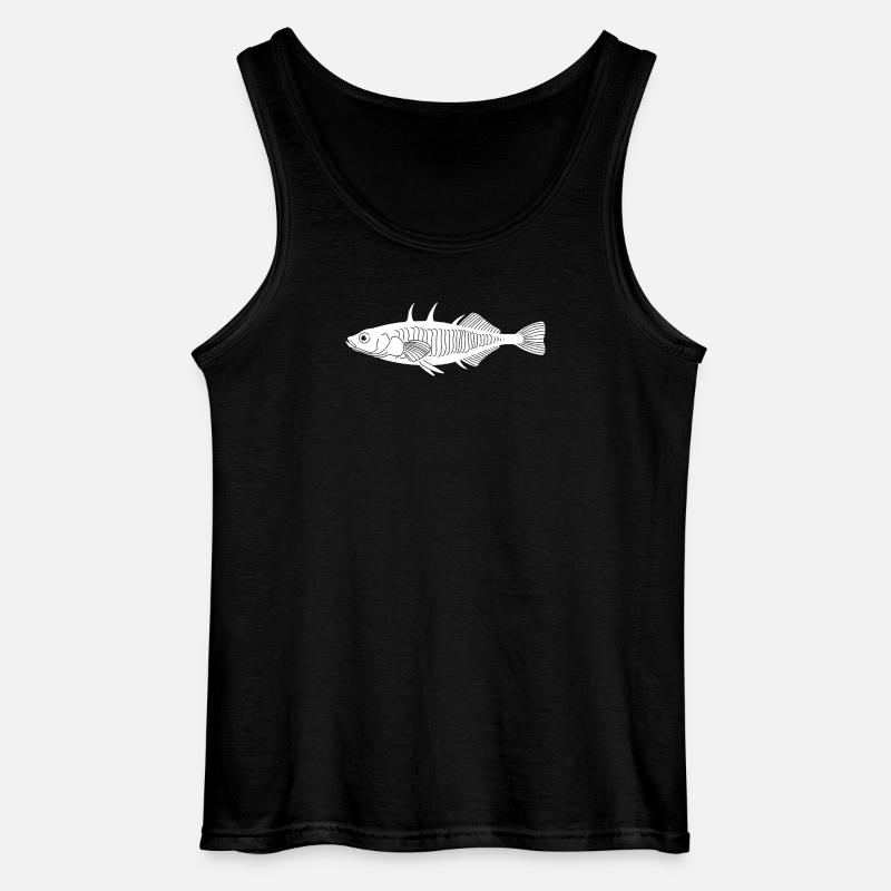 Stichling - Gildan Männer Tank Top - Schwarz