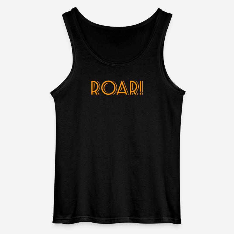 ROAR ! - Gildan Männer Tank Top - Schwarz