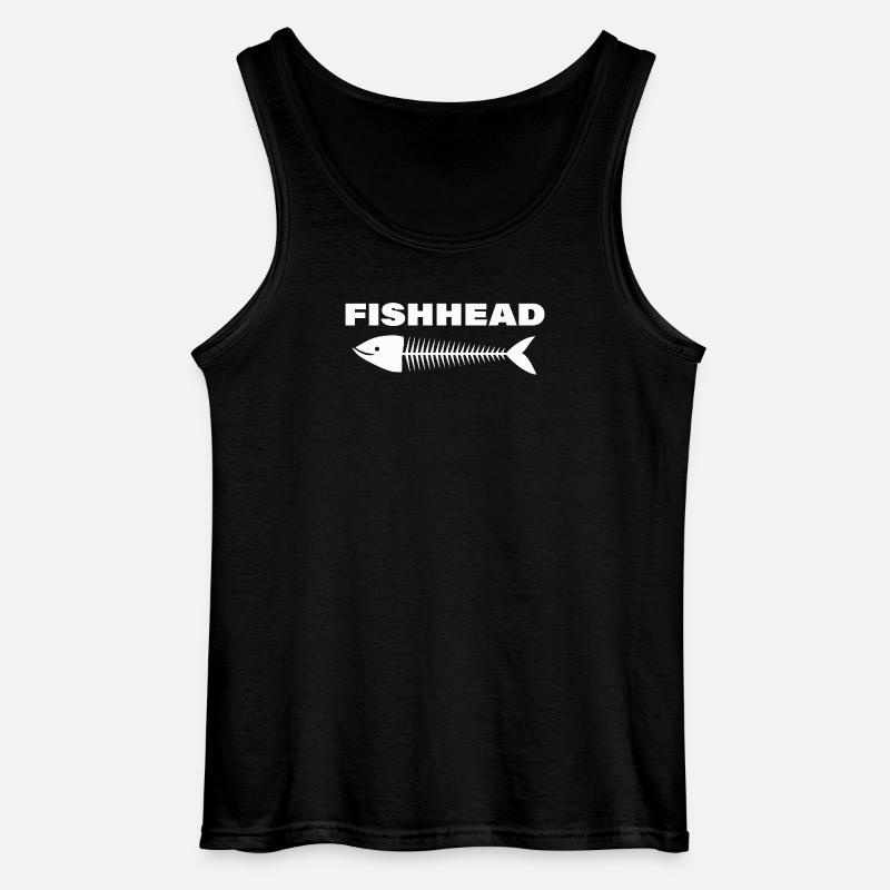 FISHHEAD2 - Gildan Männer Tank Top - Schwarz