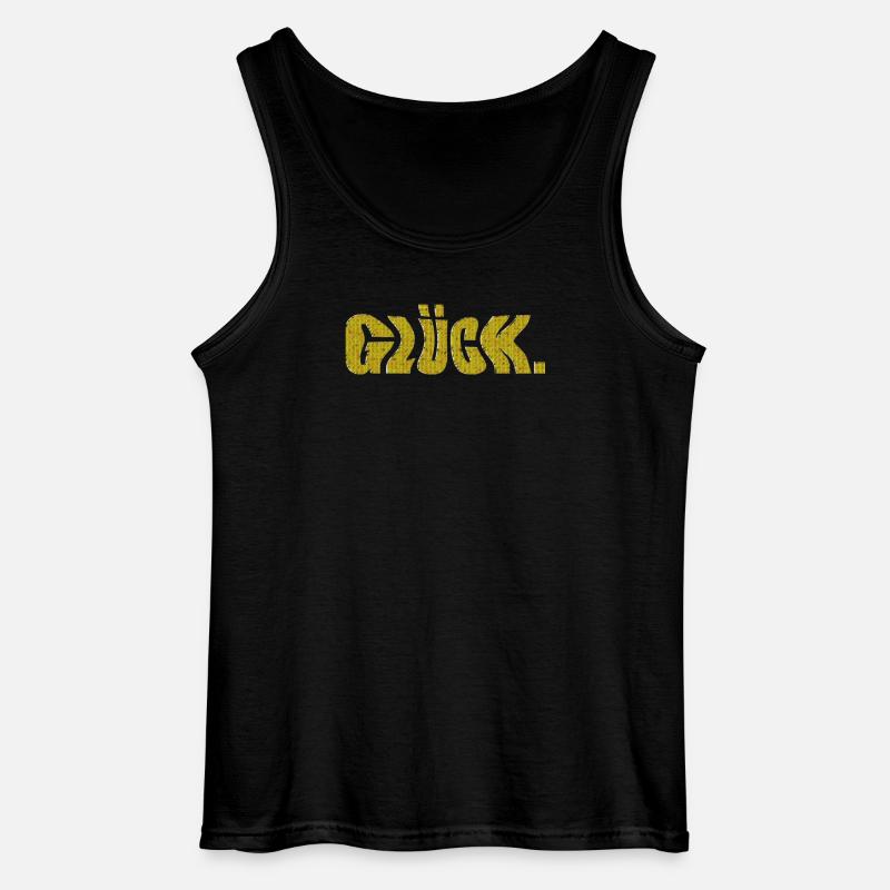 glück - Gildan Männer Tank Top - Schwarz