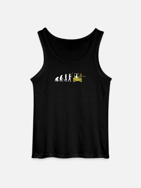 Evolution zum Staplerfahrer - Gildan Männer Tank Top - Schwarz