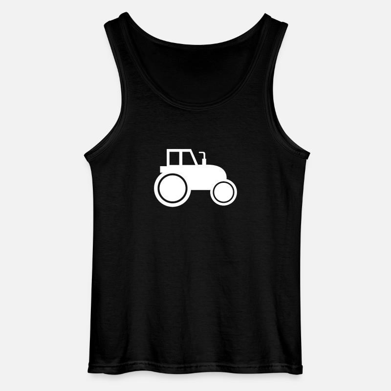 Traktor - Gildan Männer Tank Top - Schwarz