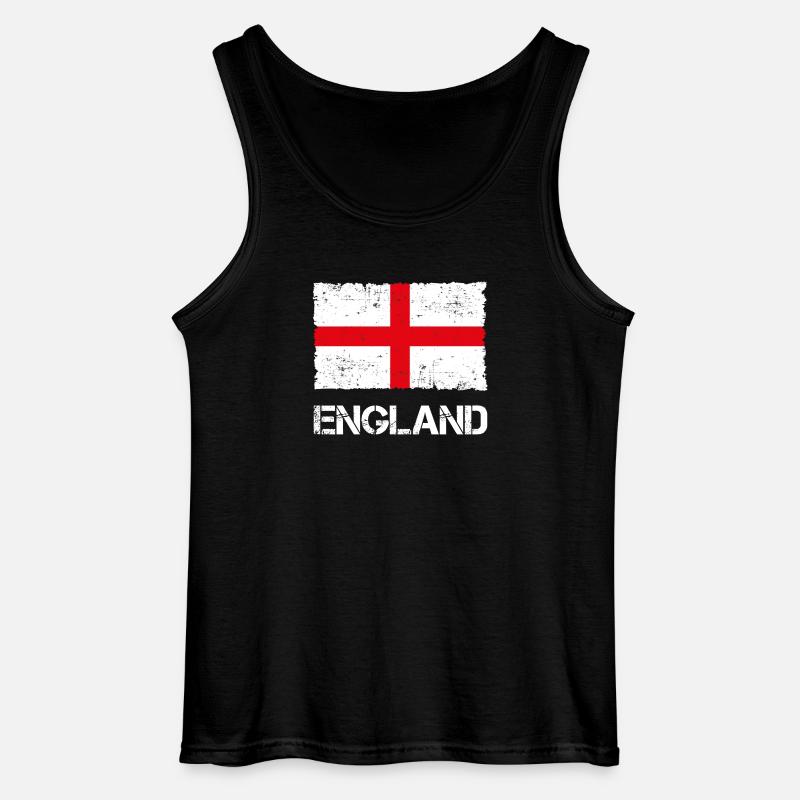 England - Gildan Men’s Tank Top - black