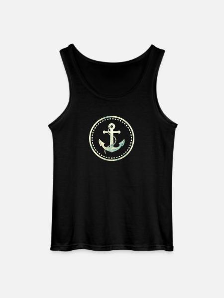 anchor - Gildan Men’s Tank Top - black