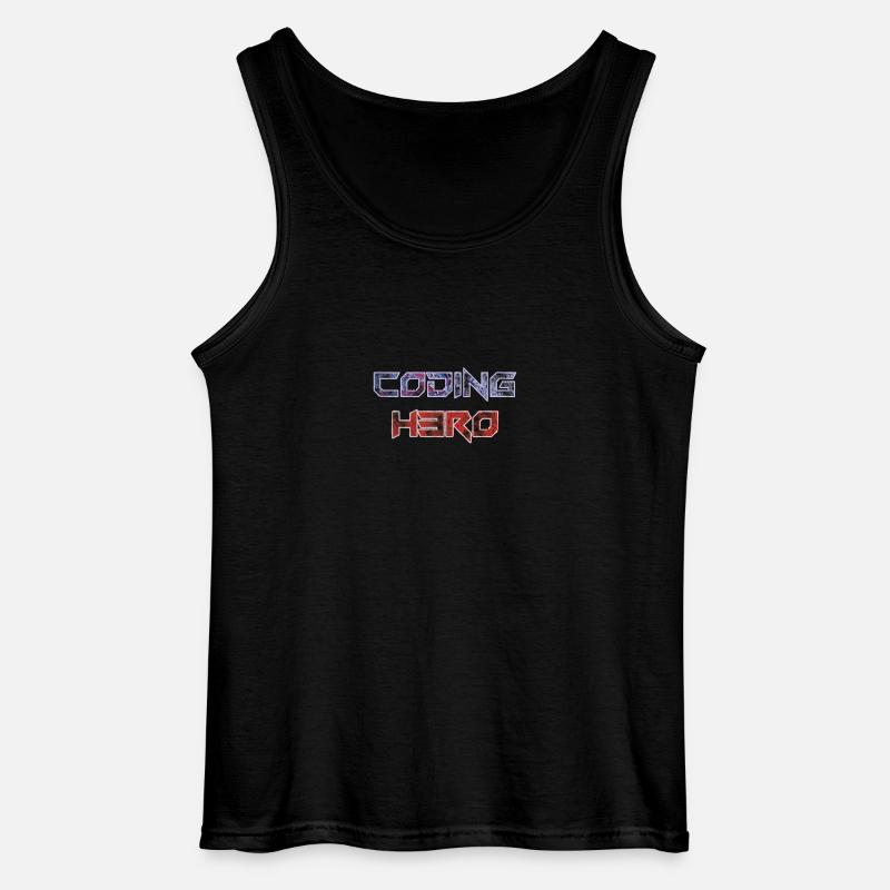 Coding Hero - Programmier-Held - Gildan Männer Tank Top - Schwarz