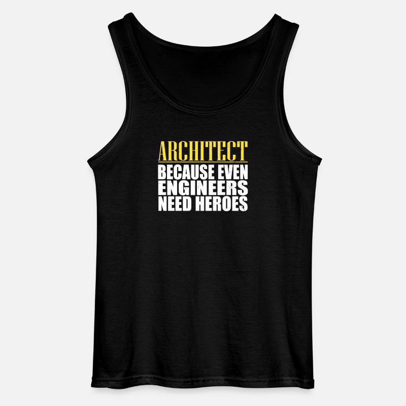 Architekt - Gildan Männer Tank Top - Schwarz