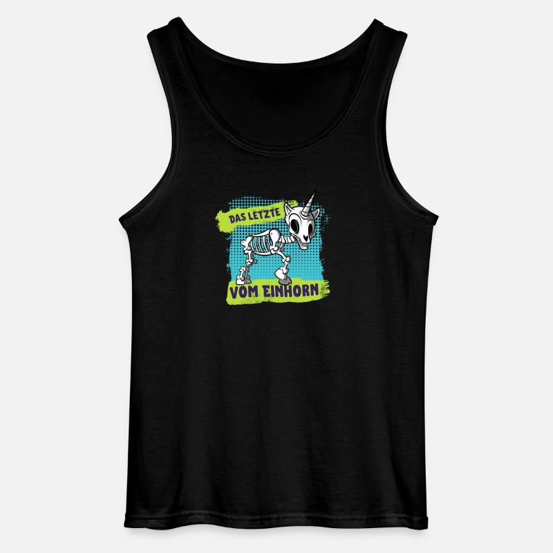 Das letzte vom Einhorn - Gildan Männer Tank Top - Schwarz
