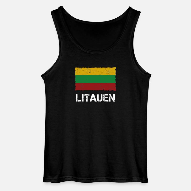 Litauen - Gildan Männer Tank Top - Schwarz