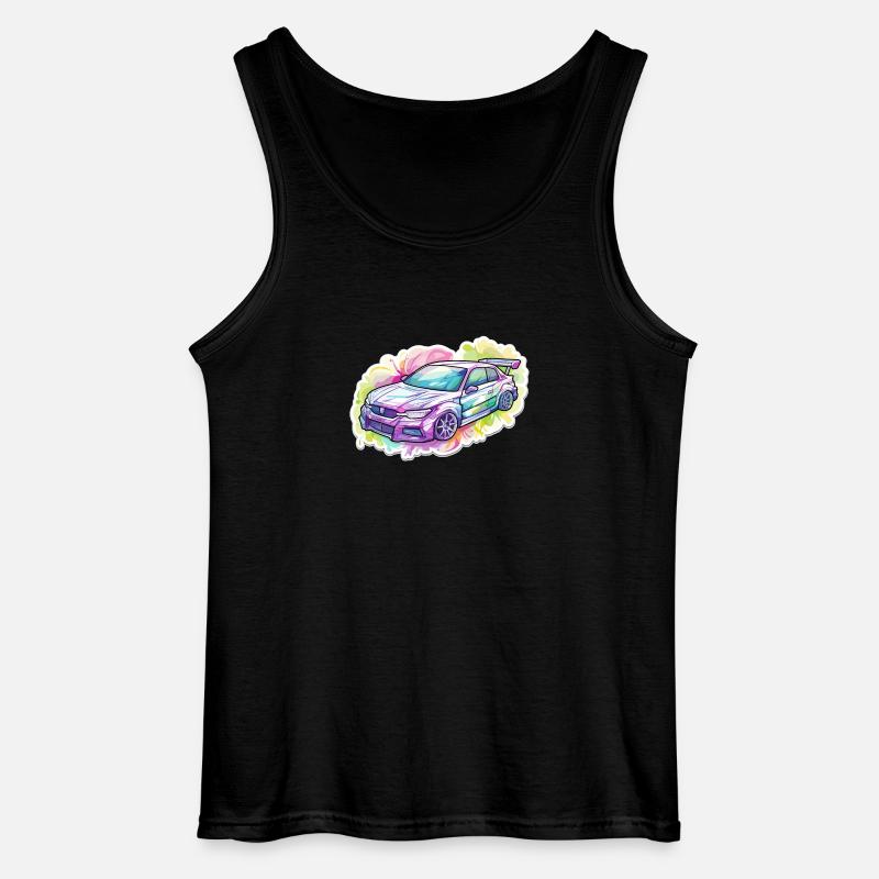 Auto - Illustration - Gildan Männer Tank Top - Schwarz
