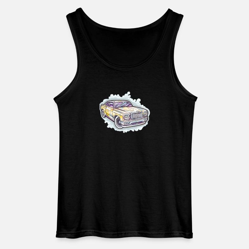 Auto - Illustration - Gildan Männer Tank Top - Schwarz