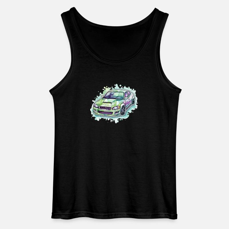 Auto - Illustration - Gildan Männer Tank Top - Schwarz