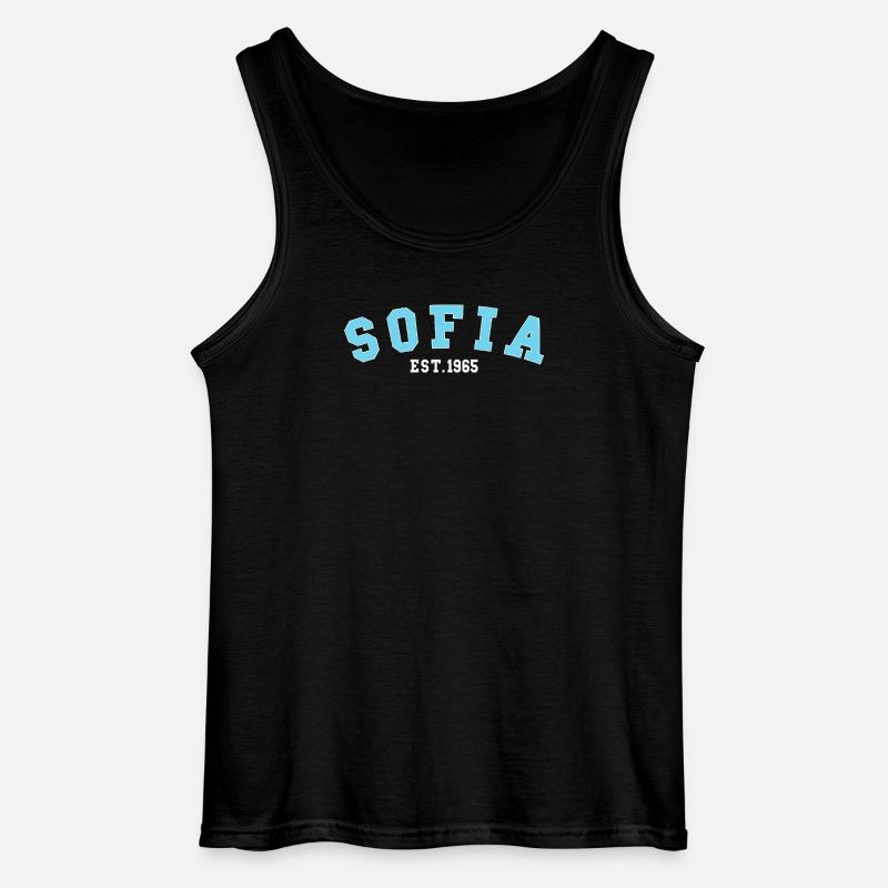 Sofia_Est_1965 - Gildan Männer Tank Top - Schwarz
