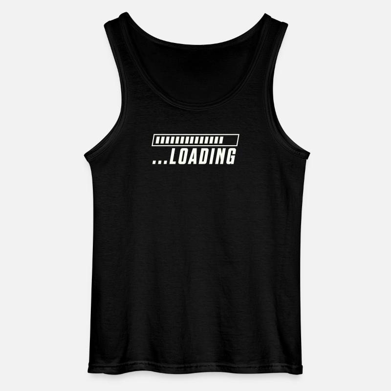 Loading Bar Loading Progress - Gildan Men’s Tank Top - black