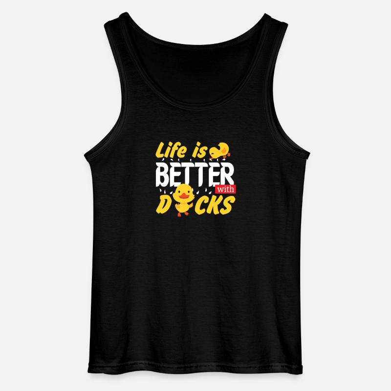 Ente - Gildan Männer Tank Top - Schwarz