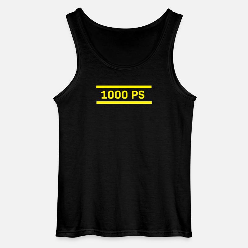 1000 ps - Gildan Männer Tank Top - Schwarz