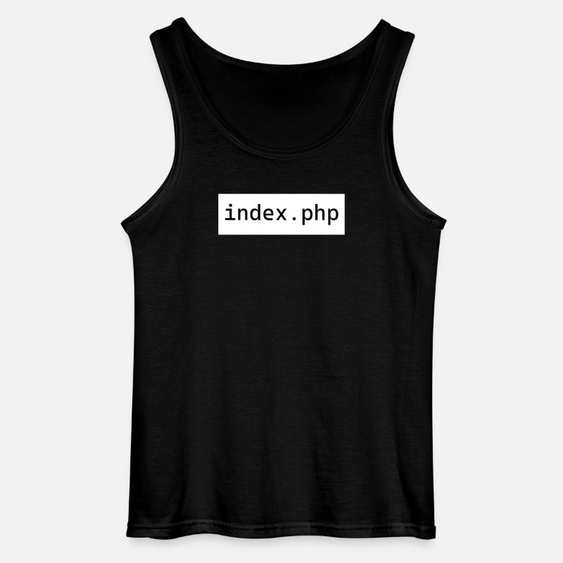 index php - Gildan Männer Tank Top - Schwarz