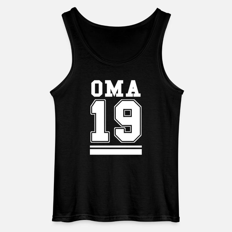 Oma 2019 19 - Gildan Männer Tank Top - Schwarz