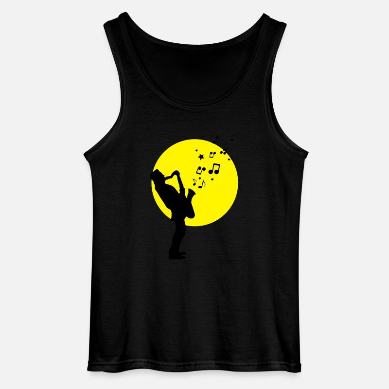 Musik - Musiker Jazz - Gildan Männer Tank Top - Schwarz