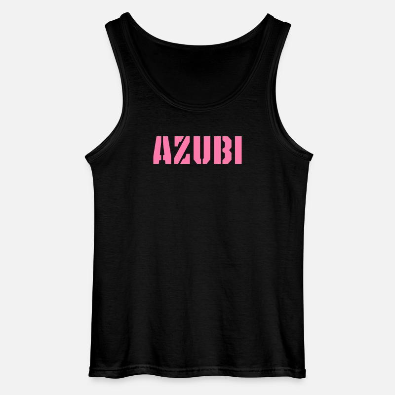 Azubi Tshirt 5 23 rosa - Gildan Männer Tank Top - Schwarz