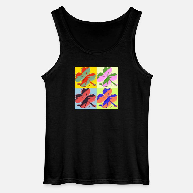 Kleeblatt - Gildan Männer Tank Top - Schwarz