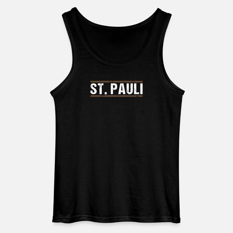 St. Pauli - Gildan Männer Tank Top - Schwarz