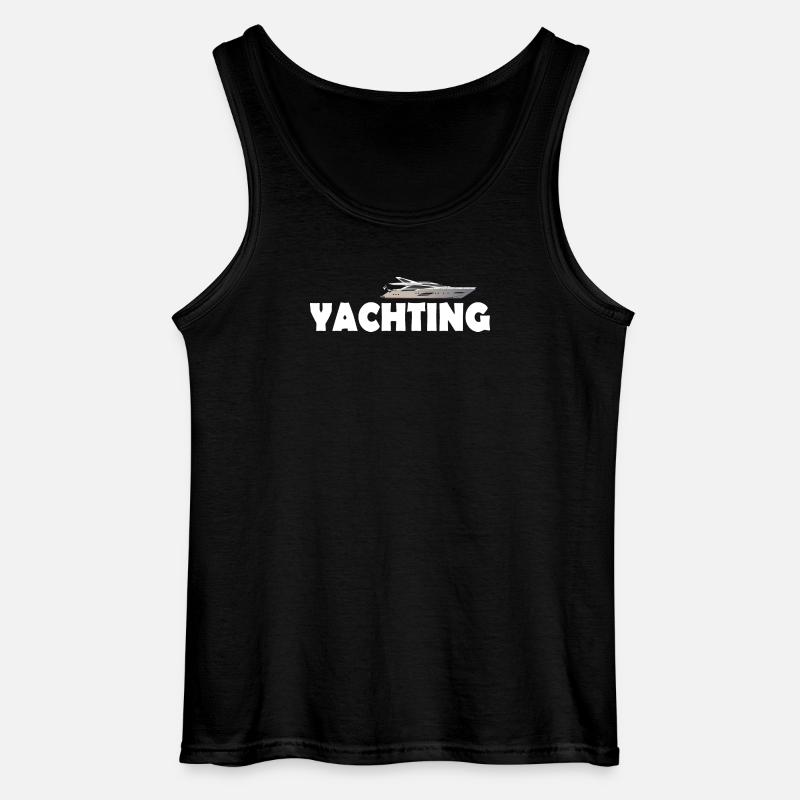 YACHTING - Gildan Männer Tank Top - Schwarz