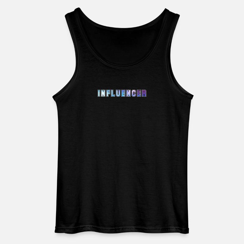 Influencer - Gildan Männer Tank Top - Schwarz