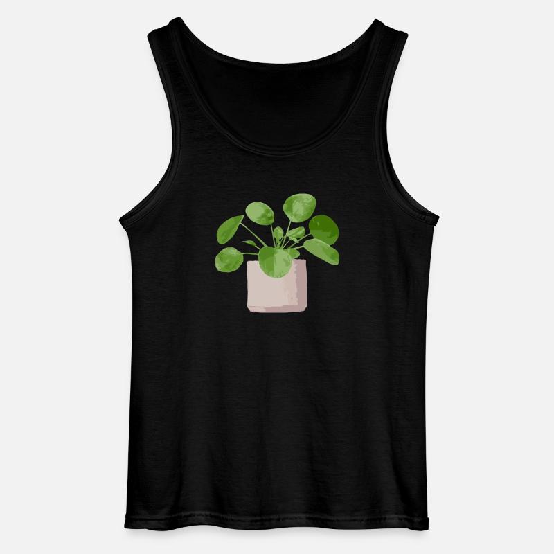Pilea - Gildan Männer Tank Top - Schwarz