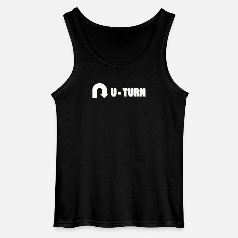 U-TURN - Gildan Männer Tank Top - Schwarz