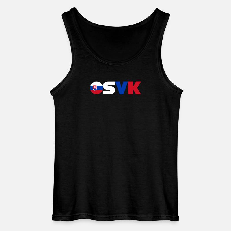 Slowakei - Gildan Männer Tank Top - Schwarz