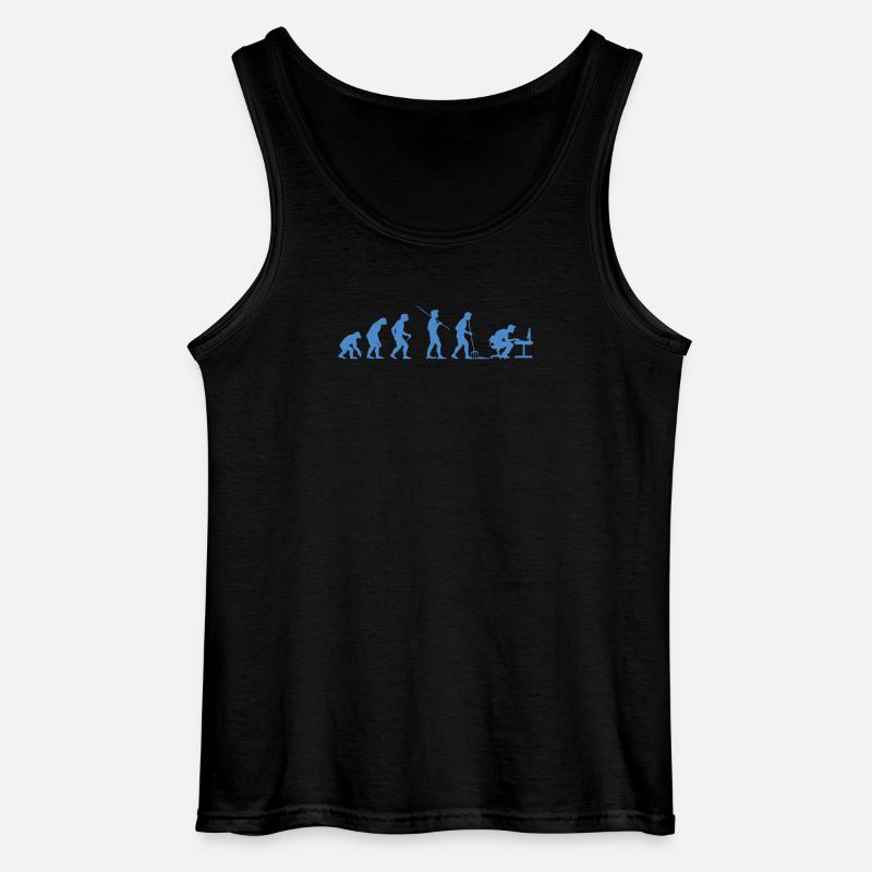 Programmierer Evolution Informatiker Entwickler - Gildan Männer Tank Top - Schwarz